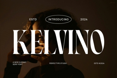 Kelvino Elegant Serif Font Typeface