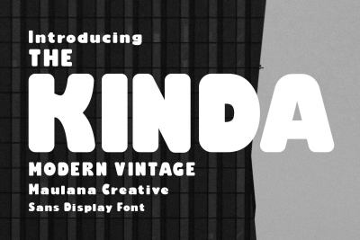 Kinda Sans Display Font