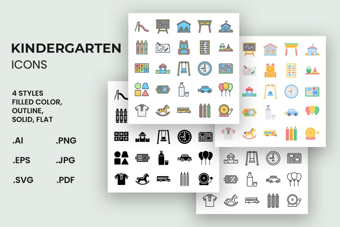 Kindergarten Icons