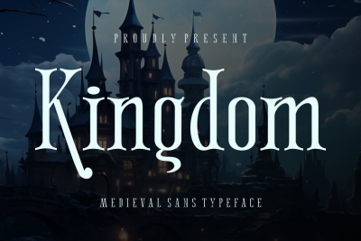 Kingdom - Medieval Sans Typeface