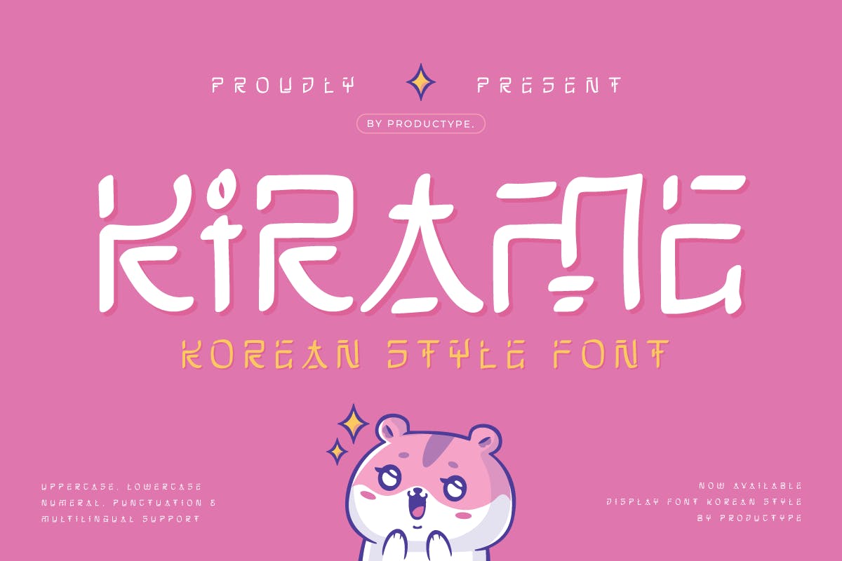 Kirame – Korean Style Font