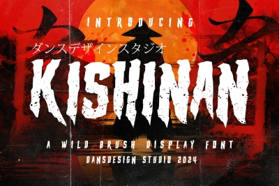 KISHINAN Modern Graffiti Brush Font
