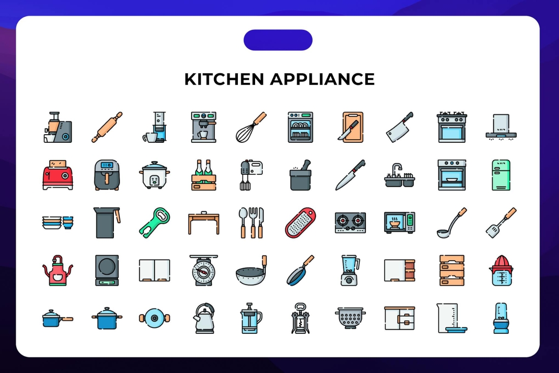Kitchen Appliance Icons
