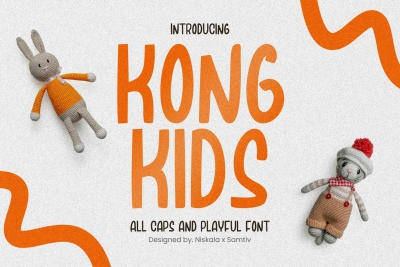 KongKids - A Modern Playful Handwritten Font