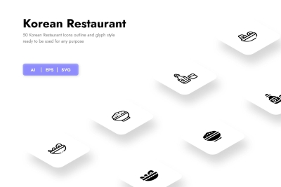 Korean Restaurant Icon