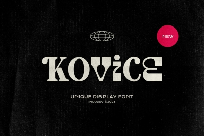 Kovice - Unique Display Font