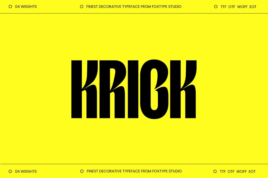 Krick Display Typeface