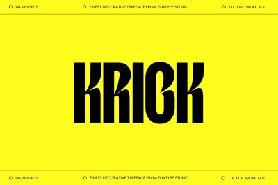 Krick Display Typeface