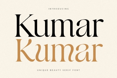 Kumar - Unique Beauty Serif Font
