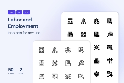 Labor and Employment Icons
