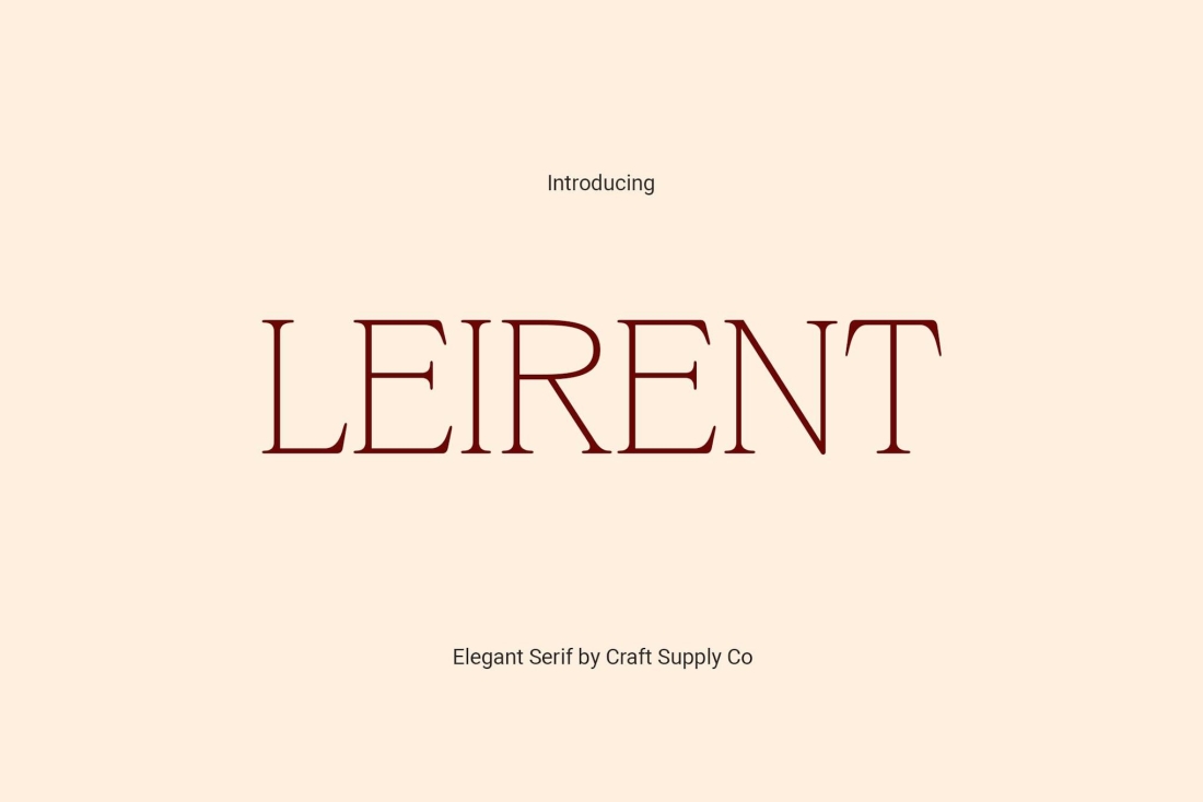Leirent – Elegant Serif