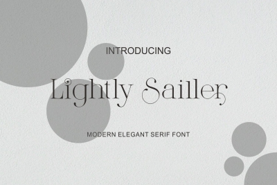 Lightly Sailler - Beautiful New Serif Font