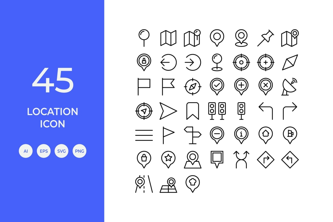 Location Icon Set