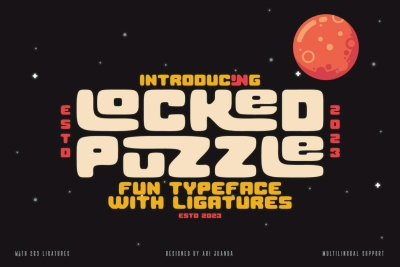 Locked Puzzle A Typeface