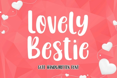 Lovely Bestie - Valentine Font