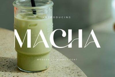 Macha - Modern Ligature Font