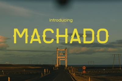 Machado - A Retro Blend of Elegance Font