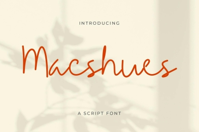 Macshues Minimalist Script Font