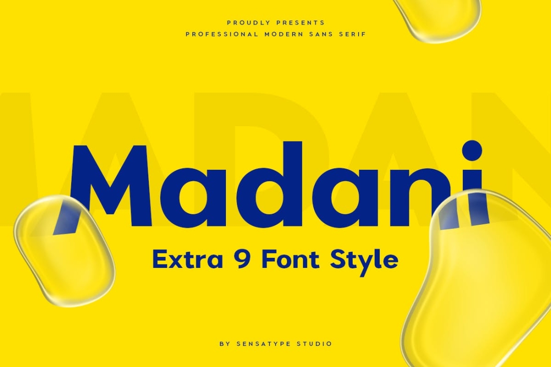Madani - Professional Modern Sans Serif Family