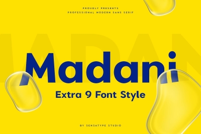 Madani - Professional Modern Sans Serif Family