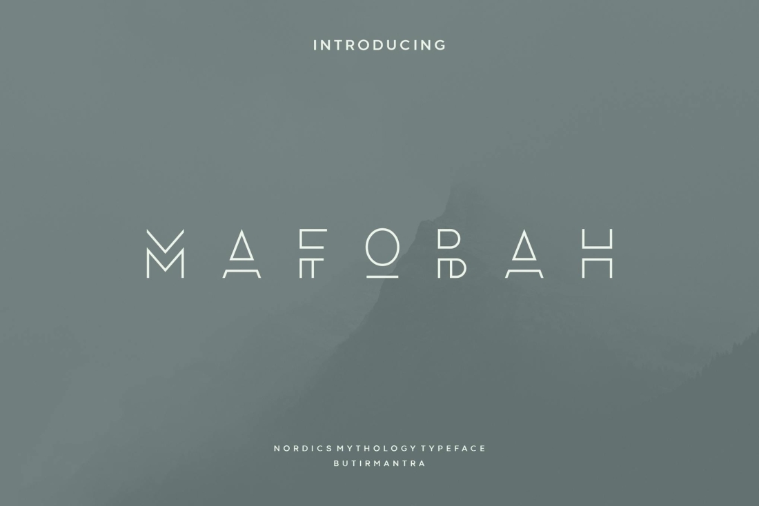 Mafobah - Modern Luxury Font