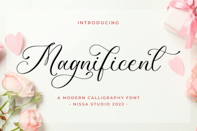 Magnificent - Lovely Script Font