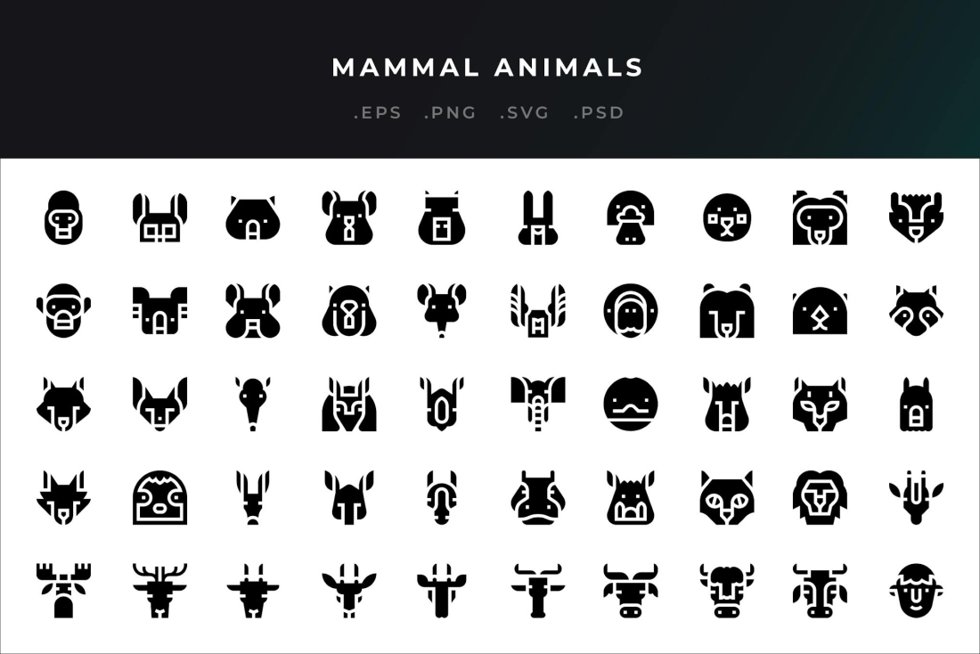 Mammal Animals Icons