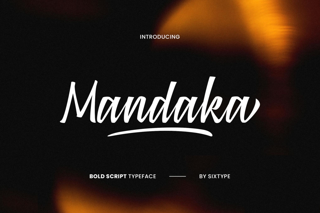 Mandaka - Bold Script Typeface
