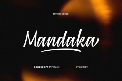 Mandaka - Bold Script Typeface