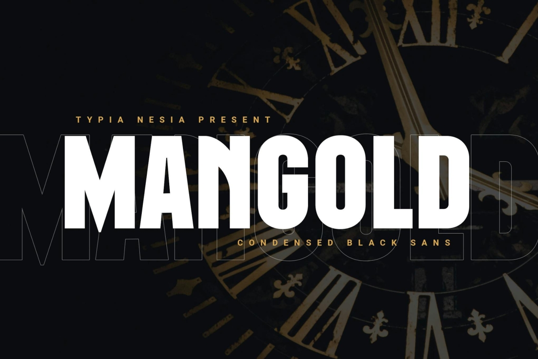 Mangold - Bold Condensed Sans - Sport Game Font