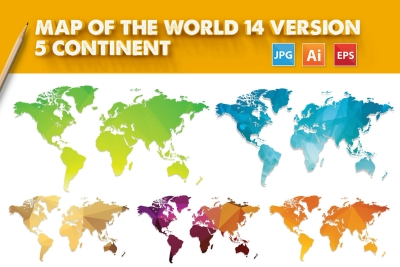 Map of the world 14 version