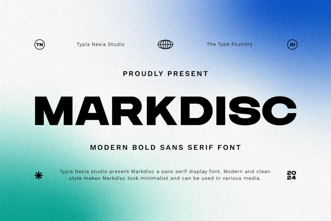 Markdisc - Modern Bold Sans Serif Font