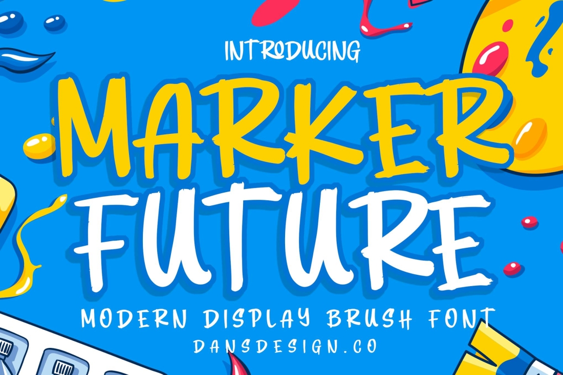 MARKER FUTURE Modern Display Font