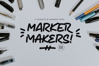 Marker Makers - A Stunning Marker Font