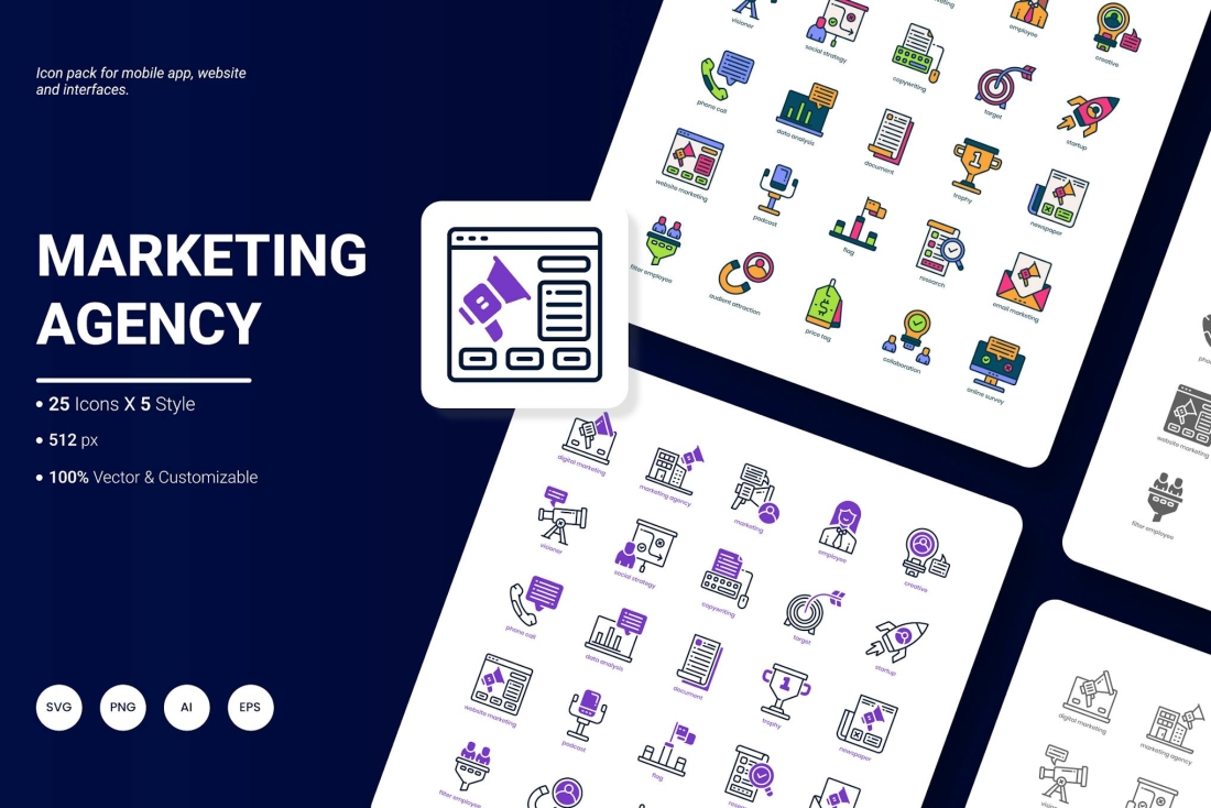 Marketing Agency Icon Pack