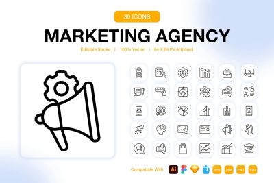 Marketing Agency Icons