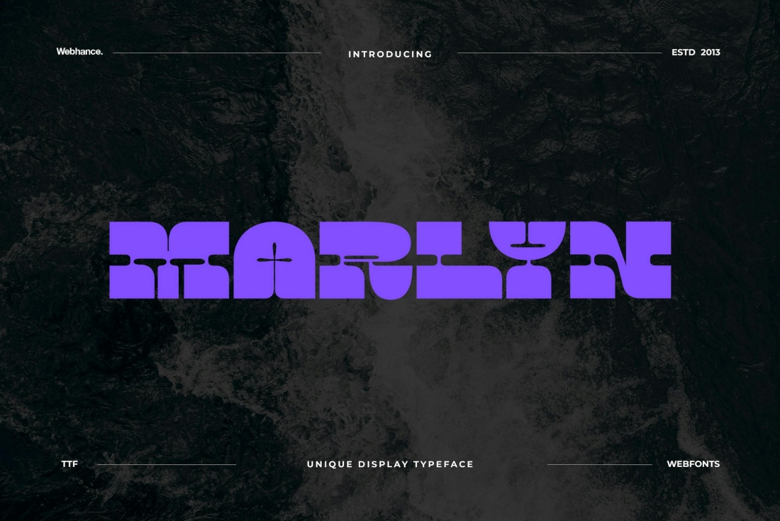 Marlyn - Display & Logo Font family