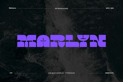 Marlyn - Display & Logo Font family