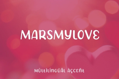Marsmylove - Decorative Display Font