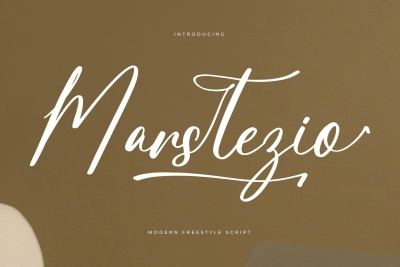 Marstezio Modern Script Font