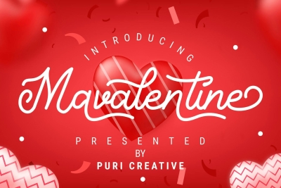 Mavalentine - Handwritten Font