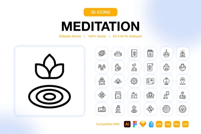 Meditation Icons Pack