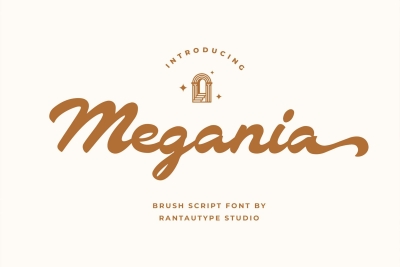 Megania Brush Script Font