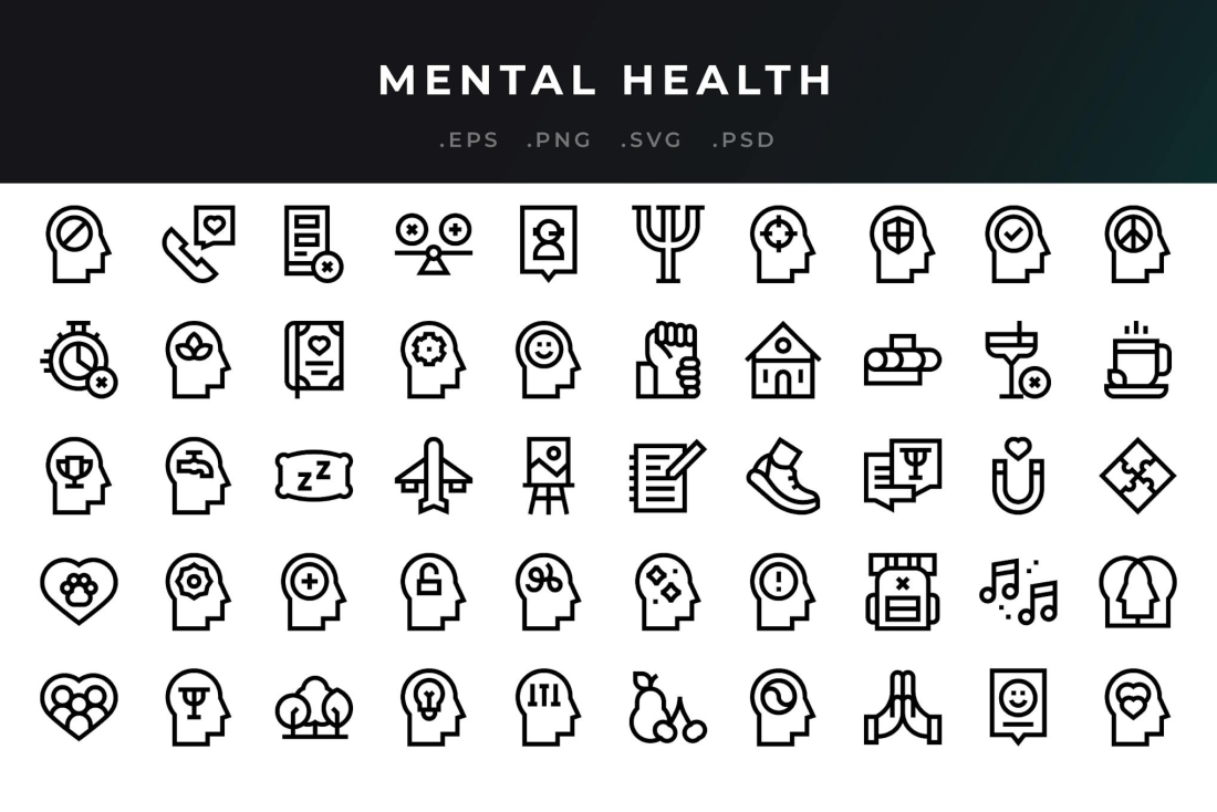 Mental Health Icons