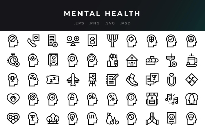 Mental Health Icons
