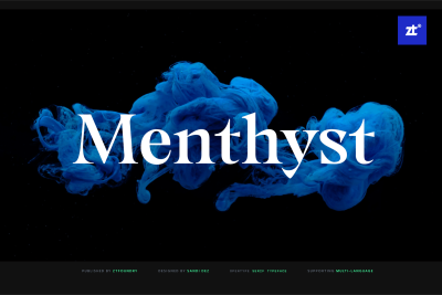 Menthyst ZT - a Versatile Serif Font