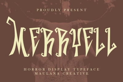 Merryell Horror Display Typeface