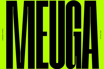 Meuga | Condensed Sans Serif Font