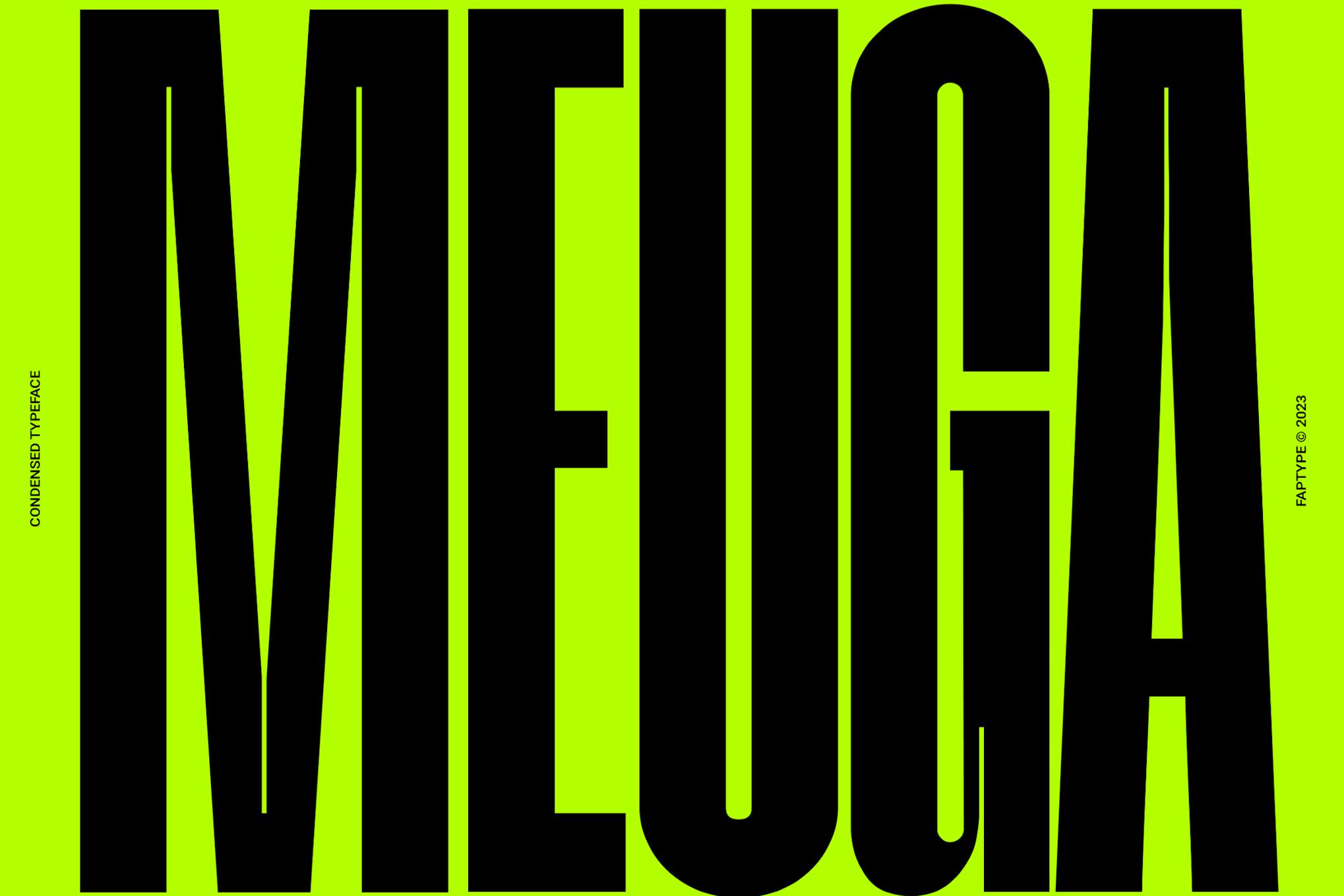 Meuga | Condensed Sans Serif Font