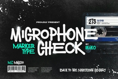 Microphone Check - Marker Font